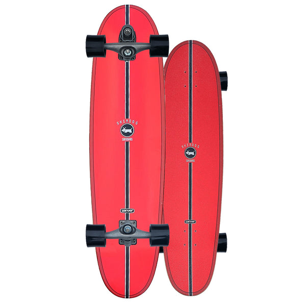 Carver サーフスケートボード レッドストライプ90センチ CARVER カーヴァー サーフ スケートボード 32.5inch BLACKTIP CX