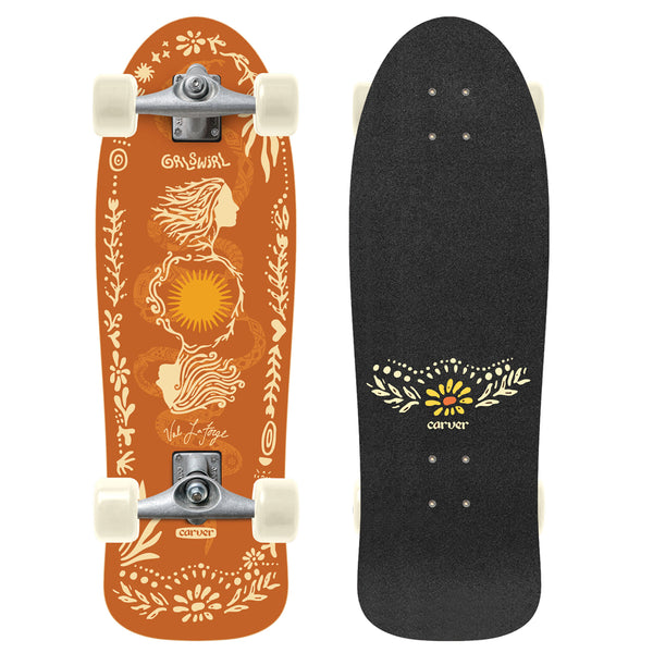 31" GrlSwirl Sunflower - CX Complete - Carver Skateboards UK