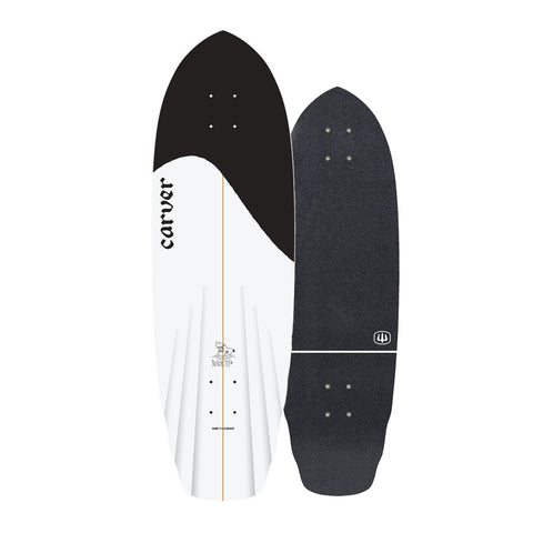32.5" Black Tip - Deck Only - Carver Skateboards UK