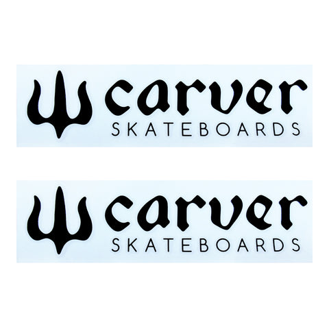 2x Surfboard Sticker - Carver Skateboards UK
